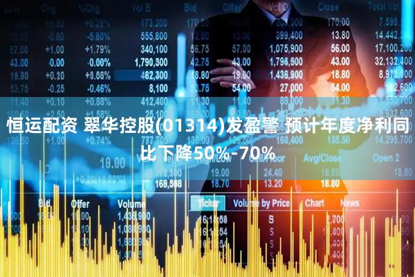 恒运配资 翠华控股(01314)发盈警 预计年度净利同比下降50%-70%