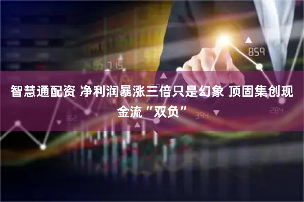 智慧通配资 净利润暴涨三倍只是幻象 顶固集创现金流“双负”